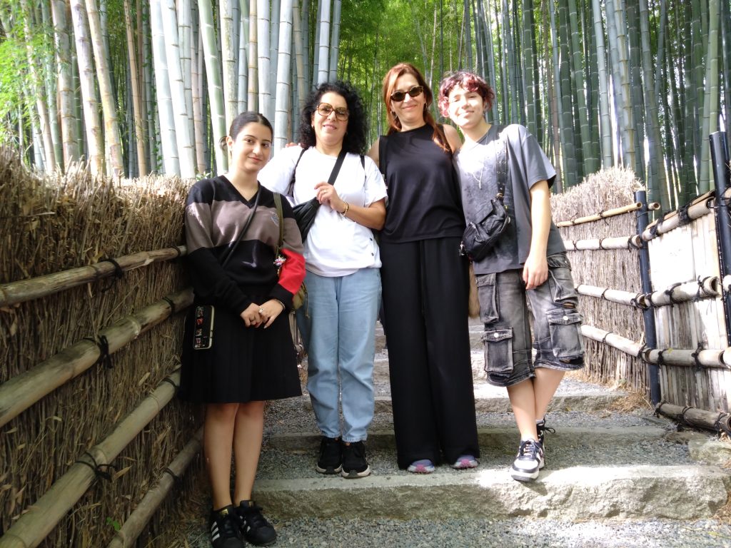 Kyoto: to 12:15  Gio-ji Temple & to 16:50  Okochi Sanso Villa