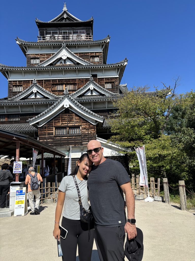 Hiroshima: To Hiroshima Castle by taxi